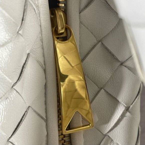 Bottega Veneta Mini Jodie Leather Hobo Bag - White $2500 - Picture 12 of 12